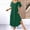 Green, variant on Cold Shoulder Maxi Dress for Women 2026 Summer Loose V Neck Short Sleeve Casual Swing Long Tshirt Dresses