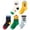 Green, variant on Wxirdrow Baby Toddler Crew Socks Cartoon Construction Vehicle Mid Calf Socks Boys' Cotton Breathable Wear Cute Short Socks 5 Pair Combination Color Block And Car Pattern Socks OTHER,6-8 Years