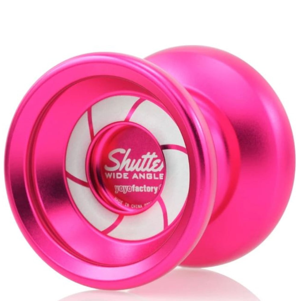 YoYoFactory Wide Angle Shutter YoYo Blasted Aluminum Finish (Pink