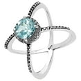 thumbnail image 6 of Natural Sky Blue Topaz 925 Sterling Silver Ring s.7.5 Jewelry DGR1115_A_7.5 R-1244, 6 of 7