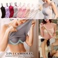 thumbnail image 5 of Women Tank With Built-in Bra Adjustable Spaghetti Strap Tank Top Gift For Christmas Birthday New Year, 5 of 5
