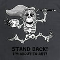 thumbnail image 3 of CafePress - Stand Back! Long Sleeve T Shirt - Long Sleeve Dark T-Shirt, 3 of 4