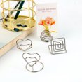 thumbnail image 2 of Miangastore Number Card Holder Plating Silver 4 Varieties x 5Pcs per Variety 1.38In, 2 of 8