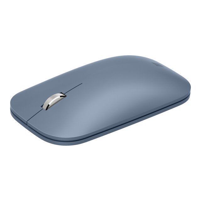 Microsoft Modern Mobile Mouse - Mouse - right and left-handed - optical - 3 buttons - wireless - Bluetooth 4.2 - pastel blue