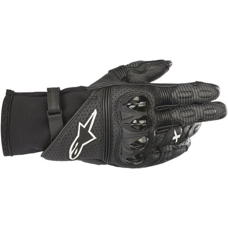 - Alpinestars GPX V2 Mens Leather Gloves Black