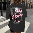 thumbnail image 4 of adaychics Japanese Tshirts Women Flower Crewneck Fashion Cotton T Shirts Loose Fit Basic Tops for Everyday Wear, 4 of 8