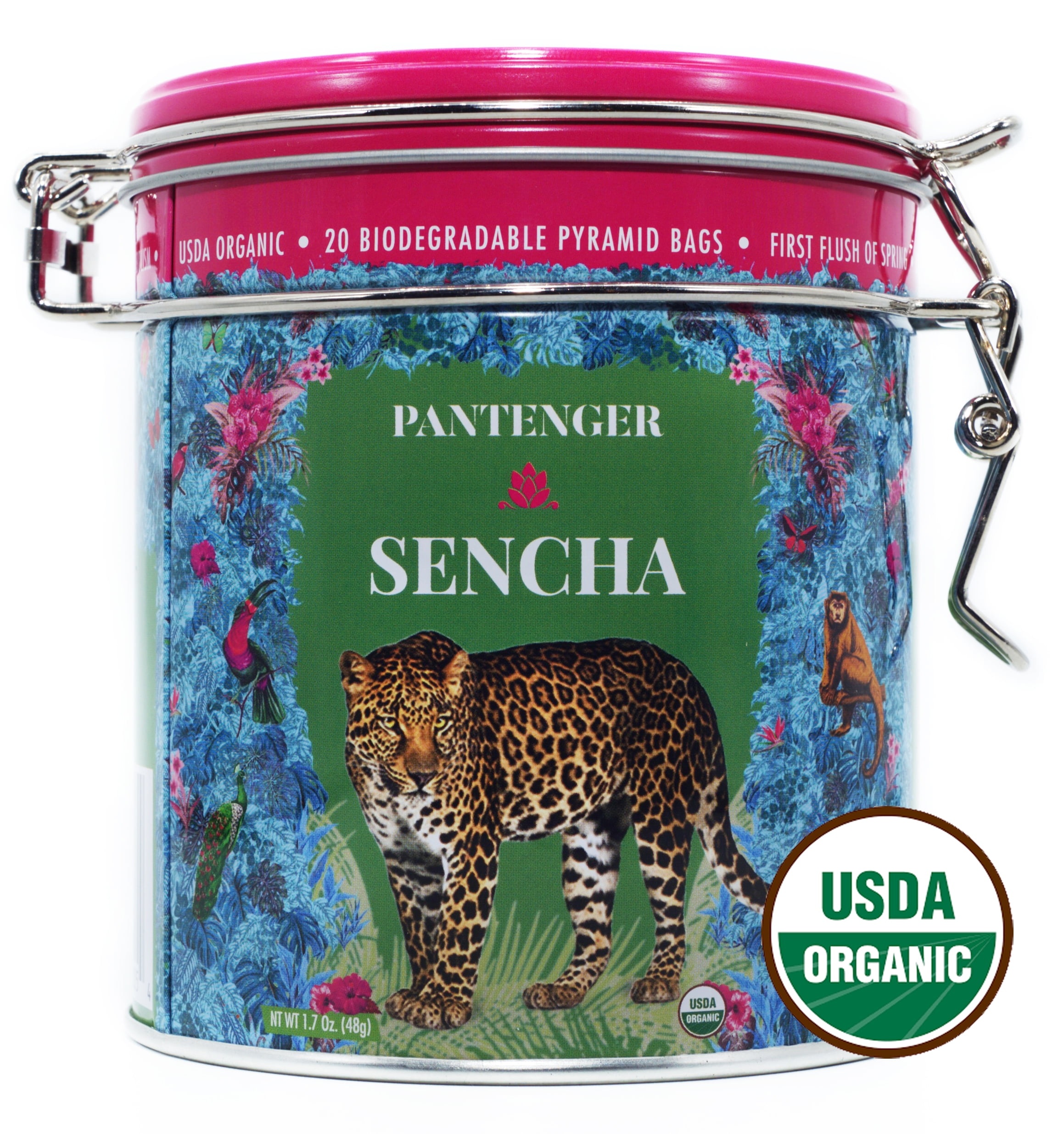 Pantenger Organic Japanese Sencha Green Tea. 20 Bags. First Flush