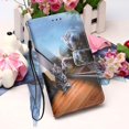 thumbnail image 4 of Compatible With Samsung Galaxy A51 4g Case Leather Flip Wallet Cover With Card Slot Holder Kickstand Pattern - Mirror Cat, 4 of 4