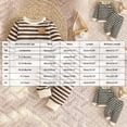 thumbnail image 4 of Gubotare Baby Boy Fall Clothes Set Long Sleeve Crewneck Sweatshirts Pants Infant Newborn Waffle Stripe Outfits 6 12 18 24 Months Brown,Size 12-18 Months, 4 of 8