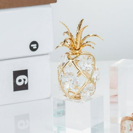 Christmas Pineapple - Matashi 24k Goldplated Genuine Crystals Pineapple Ornament