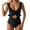 Black, variant on WAYUTE Womens One Piece Swimsuits Swimsuit for Ruffle Bathing Suit V Neck Ruched Swim Suit Cutout Swimwear
