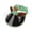 H001- Green, variant on Pet Sun Protection Hats, Dog Exposed Ear Caps, Adjustable Gathered Band, Daily Walks, Kitten Adult Cat, Green, 1 Pc