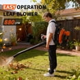 thumbnail image 4 of Backpack Leaf Blower - High Air Volume Blowing Tool, Quiet Leaf Blower for Garden, Outdoor, Yard, 4 of 9