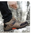 thumbnail image 2 of Nouvelles Bottes d'Hiver pour Hommes, Bottes de Neige Imperméables en Cuir, Espadrilles Super Chaudes, Bottes pour Hommes d'Extérieur, Bottes de Randonnée pour Homme, Chaussures de Travail, 2 of 5