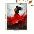 thumbnail image 3 of Red Dress Woman Canvas Painting/Wall Art，Suitable for Living Room，Bedroom，Dining Room，Office，Hotel Decoration and More., 3 of 8