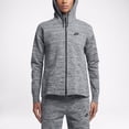 thumbnail image 2 of Nike Womens Tech Knit Full Zip Hoodie Jacket Black/Green/Blue/Grey New (Gray,S), 2 of 8