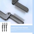 thumbnail image 2 of 3Pcs Foldable Eyebrow Combs Eyelash Combs Portable Eyelash Brushes Black, 2 of 9