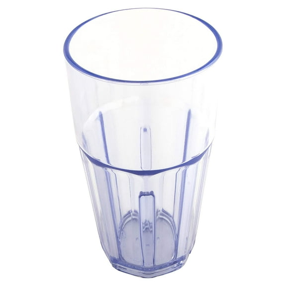 G.E.T. Heavy-Duty Faceted Shatterproof Tumbler, 16 Ounce, Blue (Set of 4)