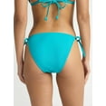 thumbnail image 4 of Time and Tru Women's and Women's Plus Ribbed Side Tie Bikini Swim Bottoms, Sizes XS-2X, 4 of 6