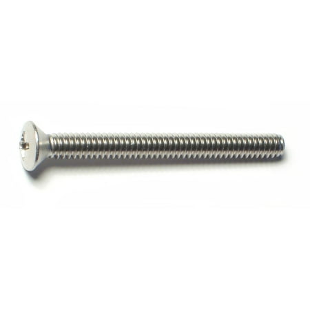 

#10-24 x 2 18-8 Stainless Steel Coarse Thread Phillips Oval Head Machine Screws MSOSS-166