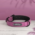 thumbnail image 3 of Pet Artist PU Leather Personalized Dog Collar Soft Padded Custom ID Nameplate Number Engraved S-2XL, 3 of 14