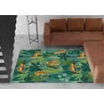 thumbnail image 2 of Tiger Rug, Bohemian Rugs, Green Rugs, Animal Rugs, Colorful Rug, Hallway Rug, Wall Hanging Rug, 3D Printeds Rug, Personalized Rug, 2.6'x6.5' - 80x200 cm, 2 of 4