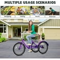 thumbnail image 4 of ABORON Adult Tricycle,3 Wheel Bike Adults,Three Wheels Cruiser Bike 16/20/24/26 inch Wheels,1/7 Speed,Cargo Basket,Multiple Colors, 4 of 8