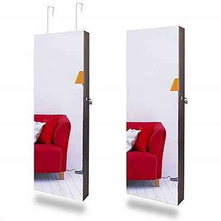 Bonnlo 48a X 20a All Screen Jewelry Armoire Cabinet Full Length