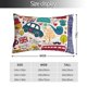 thumbnail image 2 of Fotbe London Symbols Funda de Almohada Decorativa Estilo Occidental, Lujo en Algodón, Fundas para Almohadas King, Cojín Estampado para Decoración del Hogar-16"x24", 2 of 6