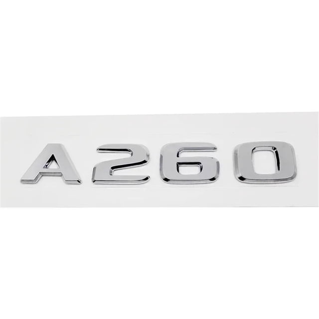 ZWP Car Rear Trunk Sticker Emblem ABS Tail Number Badge Decal Compatible With Mercedes Benz A63 A200 A220 A250 A260