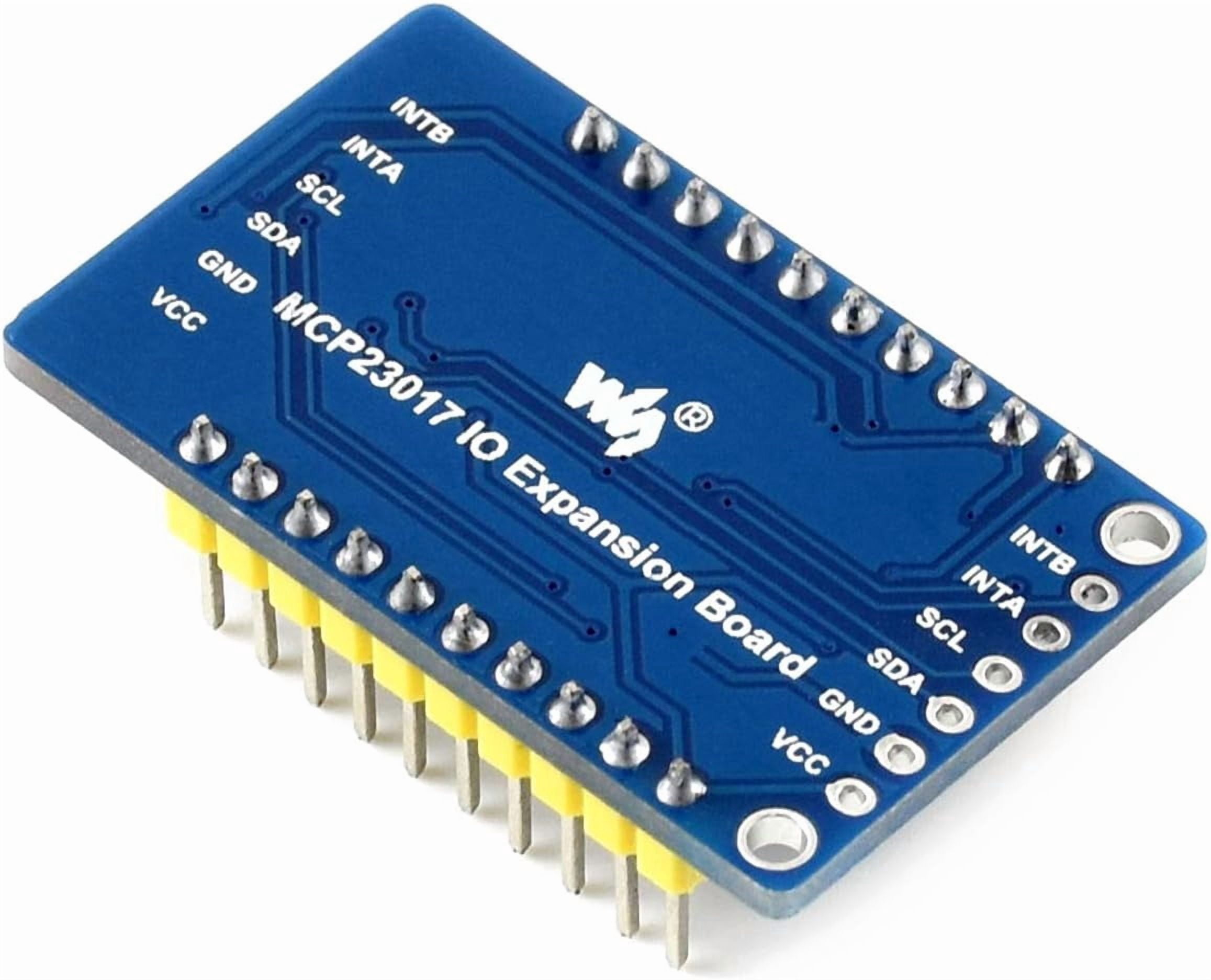 MCP23017 IO Expansion Board I2C Interface 5V/3.3V Voltage Expands 16 I/O Pins Up to 8 Boards Stackable for 128 I/O Pins Multi I2C Modules Compatible