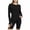Black, variant on Luvrsol Women's Thumbhole Long Sleeve Rash Guard UPF 50 Quick Dry Shirt for Swim