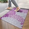 thumbnail image 4 of Purple Floral and Petal Pattern Door Rugs,Washable Non Slip Door Mats Indoor,Decorative Door Mats,Entry Mat Indoor for Entrance,Bedroom,Kitchen,Bathroom,17"x30", 4 of 6