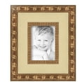 thumbnail image 2 of ArtToFrames 5" x 7" Gold Bamboo Cream Bronze Picture Frame, 5x7 inch Gold Wood Poster Frame (WOM-5255),  Pack, 2 of 7