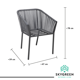 thumbnail image 3 of Silla Rattan Cuerda Artesanal Acolchada Minimalista 6 Piezas, 3 of 8