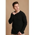 thumbnail image 5 of Men's Long Sleeve Crew Neck Shirt Size: XL | Color: Black, 5 of 5