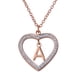 thumbnail image 1 of Collar de Mujer Corazón con Inciales LuckyLy, Modelo Adina rosa UNITALLA, 1 of 7