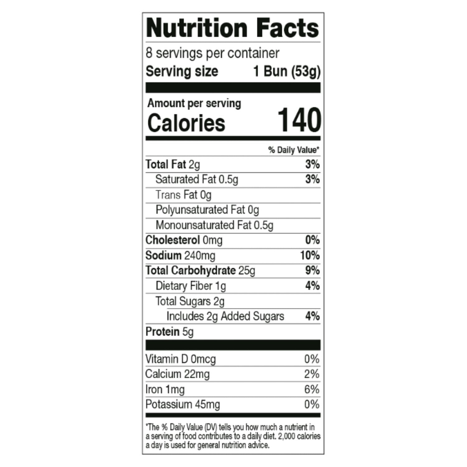 Naked Bread Organic Hot Dog Buns, 15 oz, 8 Count