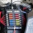 thumbnail image 1 of Dosaele 6/12 Ways Fuse Box 12V/24V Bus Bar Car Marine Fuse Box Holder with LED Indicator, 1 of 13