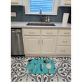 thumbnail image 3 of Drinks and Cocktails Blue Machine Washable Memory Foam Mat, 3 of 4