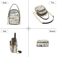 thumbnail image 3 of FORMRS Crossbody Bag for Women Quilted Travel Shoulder Cell Phone Purse with Chain Strap Handbag, Snowy Mountains, 3 of 7