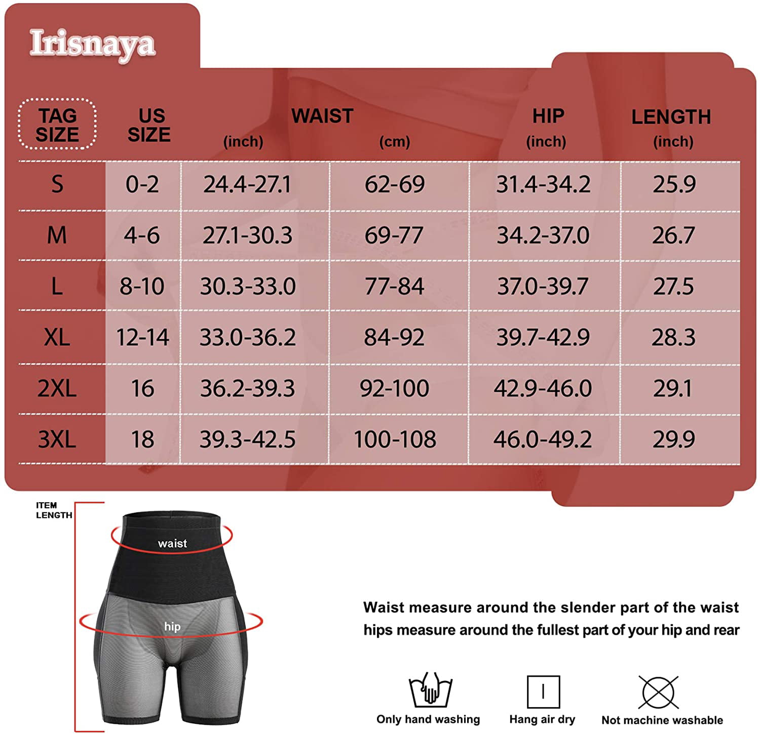 Irisnaya Shapewear for Women Butt Lifter Tummy Control Panties