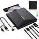 thumbnail image 1 of Unidad externa de CD/DVD ORIGBELIE TP888 con 4 puertos USB y ranuras para tarjetas, 1 of 9