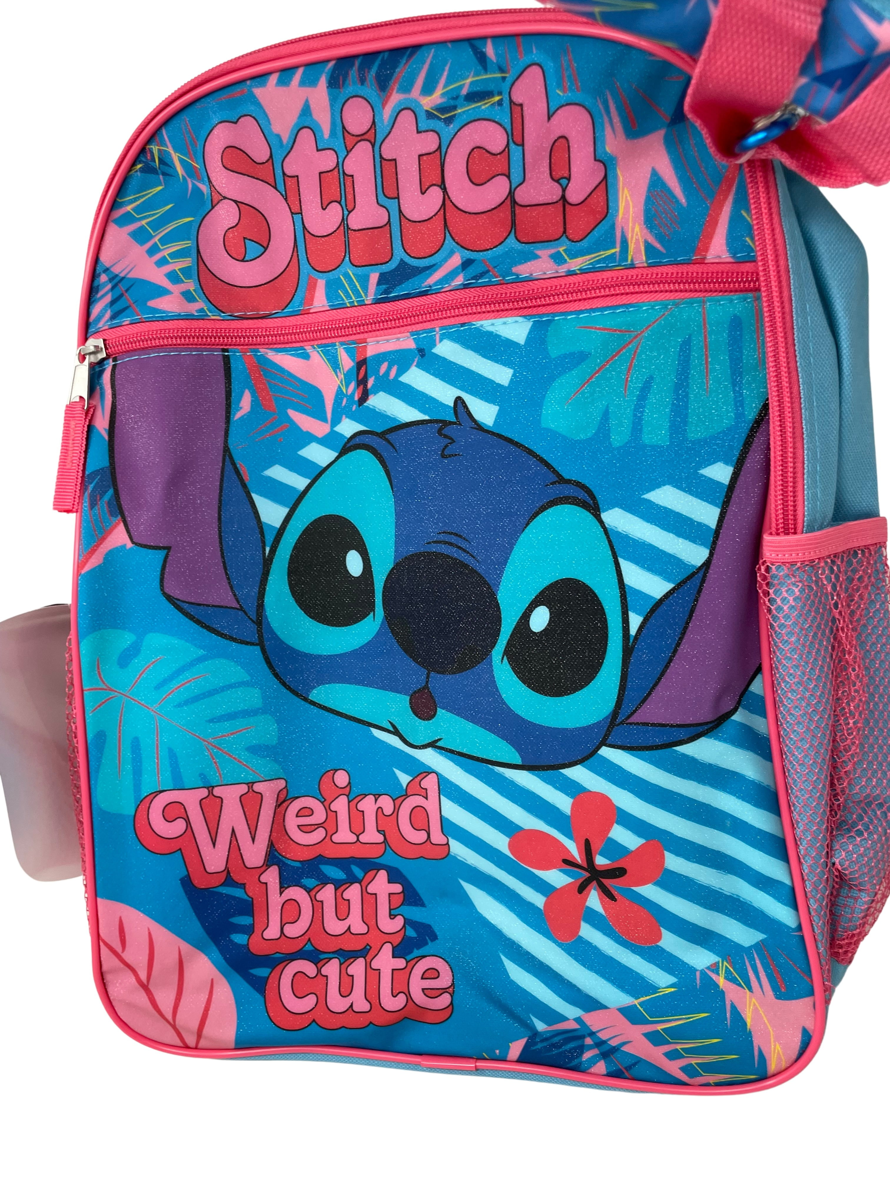 Disney Lilo & Stitch Kids' Weird but Cute with Lunch Bag 4-Piece Set Blue -  Walmart.com