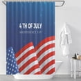 thumbnail image 2 of 2DXuixsh Shower Curtain for Bathroom Independence Day Resistant Mildew Shower Curtain Retro Decorative Bath Curtain Excluding Poles 71 X 71 Inch Shower Liners C, 2 of 8