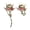 Silver, variant on Stylish DevilHang1ngEarrings Sturdy Alloy Materials with Elegant Designs Ear Daily Decoration for Fashionable Lovers