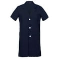 thumbnail image 1 of Men's Short Sleeves Lab Coat Laboratory Doctor Workwear, 1 of 3