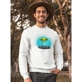 thumbnail image 2 of Visiting Planet Earth Sweatshirt Men -Image by Shutterstock, Male 4X-Large, 2 of 4