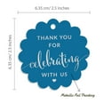 thumbnail image 6 of Inkdotpot Pack Of 100 Thank You For Celebrating With Us Bridal Shower-Baby Shower-Retirement-Wedding-Birthday Favor Paper Tags Craft Real Silver Foil Hang Tags, 6 of 7