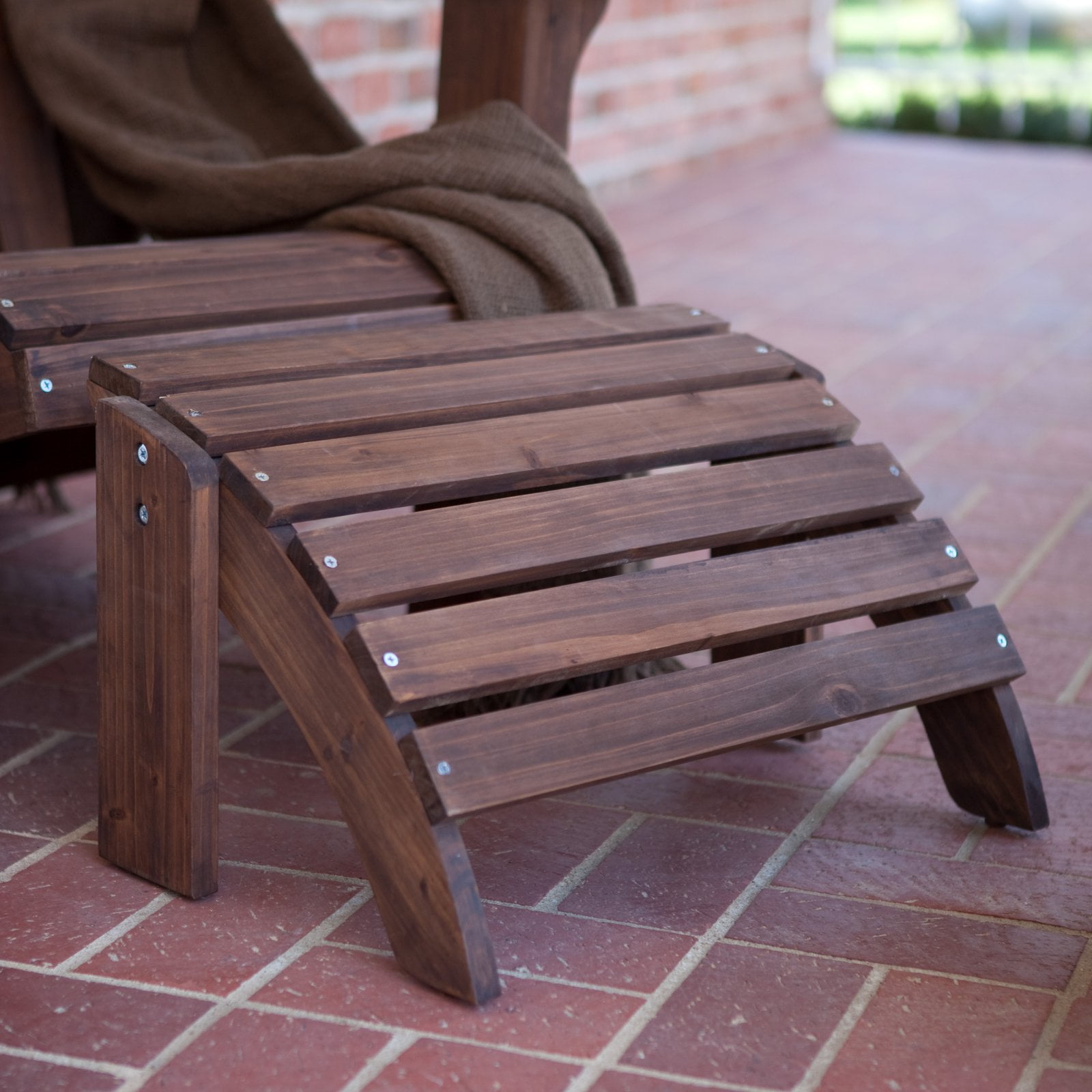Coral Coast Adirondack Ottoman Dark Brown by